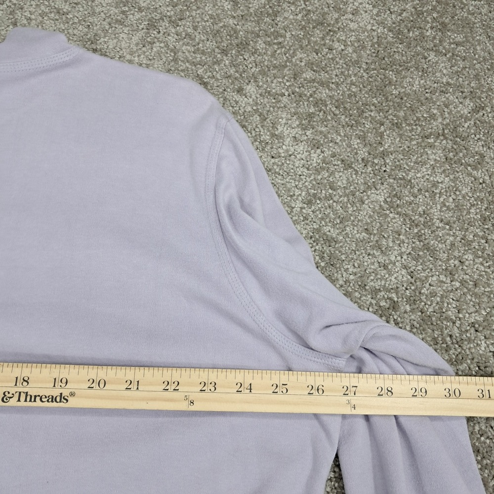 Sonoma Lavender Mock Neck Long‎ Sleeve Cotton Top Plus Size 20W RN 73277 - Picture 5 of 6